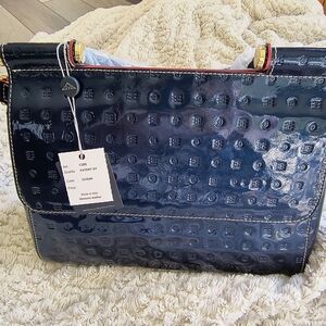NWT Arcadia Patent Leather Purse Ocean